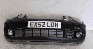 Zderzak przód przedni do volkswagen vw polo 9N halogeny spryski xenon LC9Z czarny halogeny 1