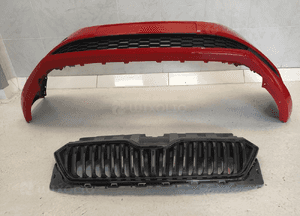 Skoda fabia iii 3 lift zderzak przód przedni grill atrapa chłodnicy 10