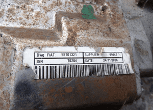 WSPOMAGANIE ELEKTRYCZNE KOLUMNA FIAT GRANDE PUNTO BIAŁY KABEL 55701321 3