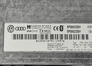 Audi A4 B6 B7 moduł sterownik Bluetooth 8P0862335   8P0862335H 3
