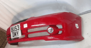^ ZDERZAK PRZÓD PRZEDNI DO HYUNDAI COUPE CZERWONY HALOGENY 2