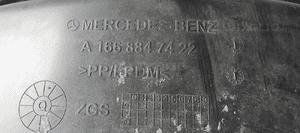 Nadkole lewy tył tylne lewe Mercedes GL X166 W166 A1668847422 6