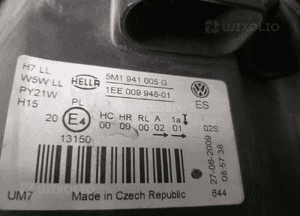 LAMPA PRZÓD LEWA VW GOLF VI 6 PLUS  5M1941005G 4