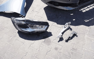 Przód maska zderzak chłodnice lampy błotniki belka audi A6 C7 LY7G 3.0 tdi 6