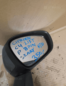Lusterko prawe 8 pin citroen C4 lift szary ktp 2