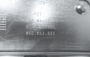 Audi A4 B9 2016- kratka grill atrapa zderzaka 8W0853651 6