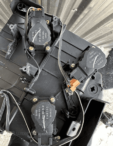 MERCEDES ML 163 belka nagrzewnica wiązka  lift  wentylator rezystor silniczek ciepło zimno cięgno 8