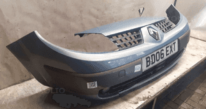 } ZDERZAK PRZÓD PRZED DO RENAULT SCENIC II 2 TED66 BŁĘKITNY HALOGENY 4