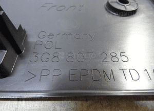 ramka tablicy rej. przód VW Arteon 3g8807285 6