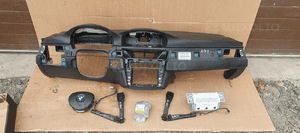 Konsola AIRBAG pasy poduszki sensor pod NAVI BMW 3 E90 E91 komplet 1
