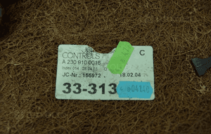 Oparcie fotela lewego skora A2309100016 mercedes sl R230 5