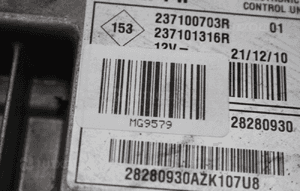 Sterownik silnika moduł ECU komputer DACIA SANDERO LOGAN DUSTER 1.5 DCI 237100703R / 237101316R 3