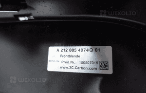 Mercedes e-klasa W212 2009- spoiler dokładka listwa carbon zderzaka przód 13