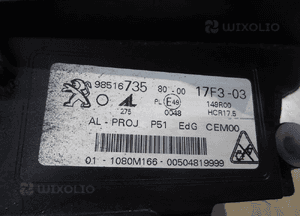 PEUGEOT 308 T10 prawa lampa  FULL Led  98516735 8