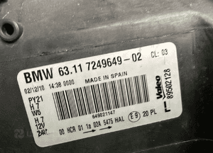 Lampa lampy bmw 1 E87 lci lift H7 komplet 7249649 7249650 6