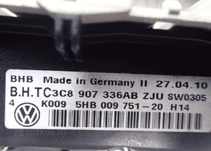 VW GOLF VI PANEL KLIMATYZACJI 5HB009751 RADOM 3