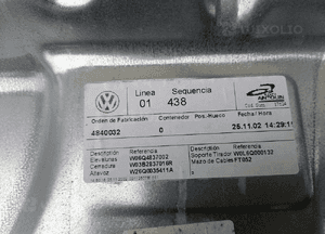 Podnośnik szyby prawy lewy przód tył Vw Polo 4 IV 01-09r 4