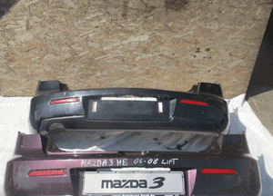 Zderzak tylny tył mazda 3 hb 06-09 lift 2