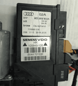 Audi A4 B6 B7 modul silniczek sterowania szyby tyl tylny prawy lewy 8E0959801A 8E0959802A 5