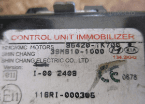 Moduł immobilizera 95420-1K700 hyundai IX20 venga 6