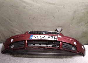 Zderzak przód przedni volvo V50 bordo bordowy halogeny 2
