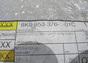 Audi A4 B8 listwa progowa pt 8K0853376 7