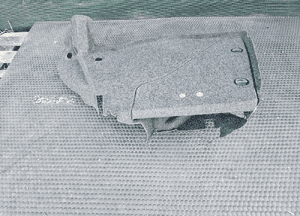 Boczek 1J6867427 K Bagaznika Lewy Tapicerka Zaślepka Schowek Antracyt Czarna Welur VW Golf IV 4 5D 5 Drzwi 20
