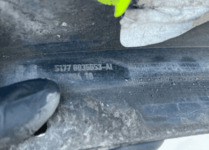 Bmw X5 ii E70 m-pakiet przed/lift listwa na błotnik lewa przód 8036653 9