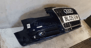 Zderzak przód przedni audi A4 B7 LZ5J granat granatowy halogeny 4