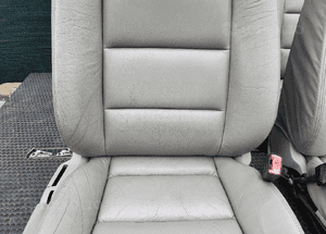 Fotele Kanapa Jasna Skora Platin Hell Grzane Elektryka Audi A4 B6 B7 15