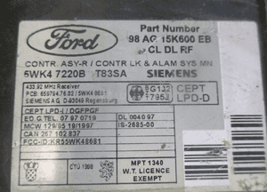 MODUŁ KOMFORTU FORD FOCUS MK1 5WK47220B 2