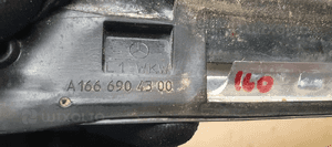 Listwa szyby lewy tył chrom Mercedes GL X166 W166 A1666904300 6