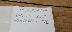 Wiązka instalacja drzwi lewy przód Mercedes GL X166 W166 12