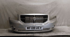 $ ZDERZAK PRZÓD DODGE CALIBER + HALOGENY + GRILL SREBRNY 3