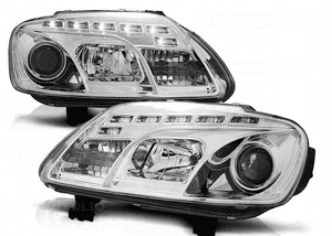 Lampy vw touran od 03-06 caddy 04- daylight chrome