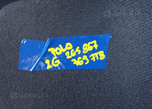 Półka bagażnika tylna vw polo vi 2G 5D 2GS867769 radom 3