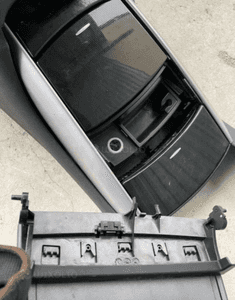 mercedes r 251 podłokietnik skóra tunel Cup holder  schowek dekor 9