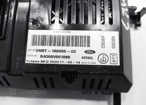Ekran wyświetlacz radia deski ford focus MK3 iii EM5T-18B955-GC 2010-2014 4