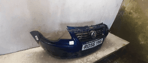 Zderzak przód przedni do volkswagen vw polo 9N3 lift fl LD5Q granat granatowa 4