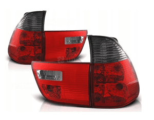 Lampy tylne bmw X5 E53 99-06 clear red smoke