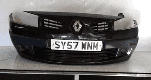 Zderzak przód przedni do renault scenic 2 ii NV676 czarny halogeny 1