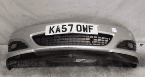 Zderzak przód przedni do opel astra h 3 ii gtc + halogeny Z157 srebrny 1