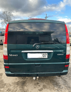 MERCEDES vito viano 639 klapa ocynk szyba tył tylna  zamek listwa 1