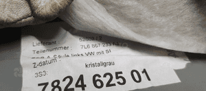 Osłona poszycie słupka lewy przód VW Touareg 7L6867233AJ 5