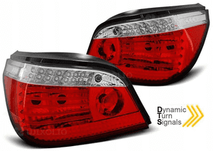 Lampy DIODOWE BMW E60 03-07 RED WHITE LED SEQ 2