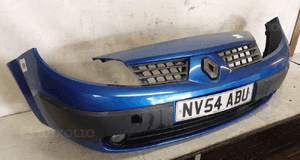 Zderzak przód przedni do renault grand scenic 2 ii  TEI45 niebieski halogeny 4