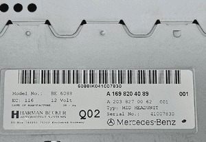 Mercedes A W169 radio fabryczne CD Navi nawigacja A1698204089 3