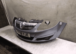 } ZDERZAK PRZÓD PRZEDNI OPEL CORSA D Z163 SZARY 3