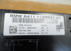 Panel nawiewu klimatyzacji włacznik grzania foteli bmw 1 E87 2004- 7