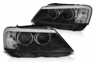 Lampy bmw X3 F25 10-14R białe ringi led depo black 2